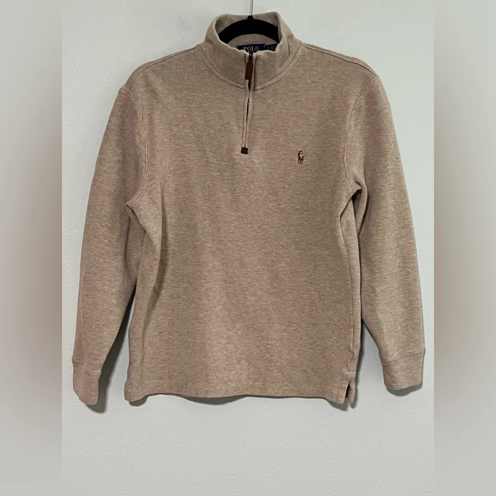 POLO RALPH LAUREN Double Knit Mockneck Sweatshirt- S - Picture 5 of 8